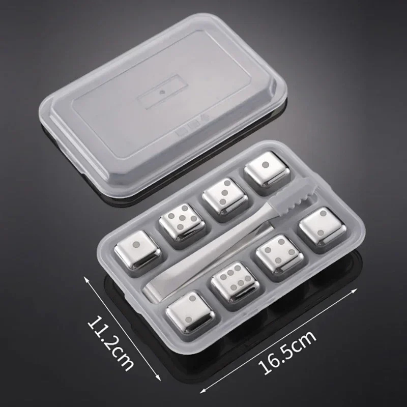 Reusable Whiskey Stones Stainless Steel Ice Cubes Quick-Freeze Wine Cooler Food Grade Metal Pellets Beer Cooler Bar Accessories image 19