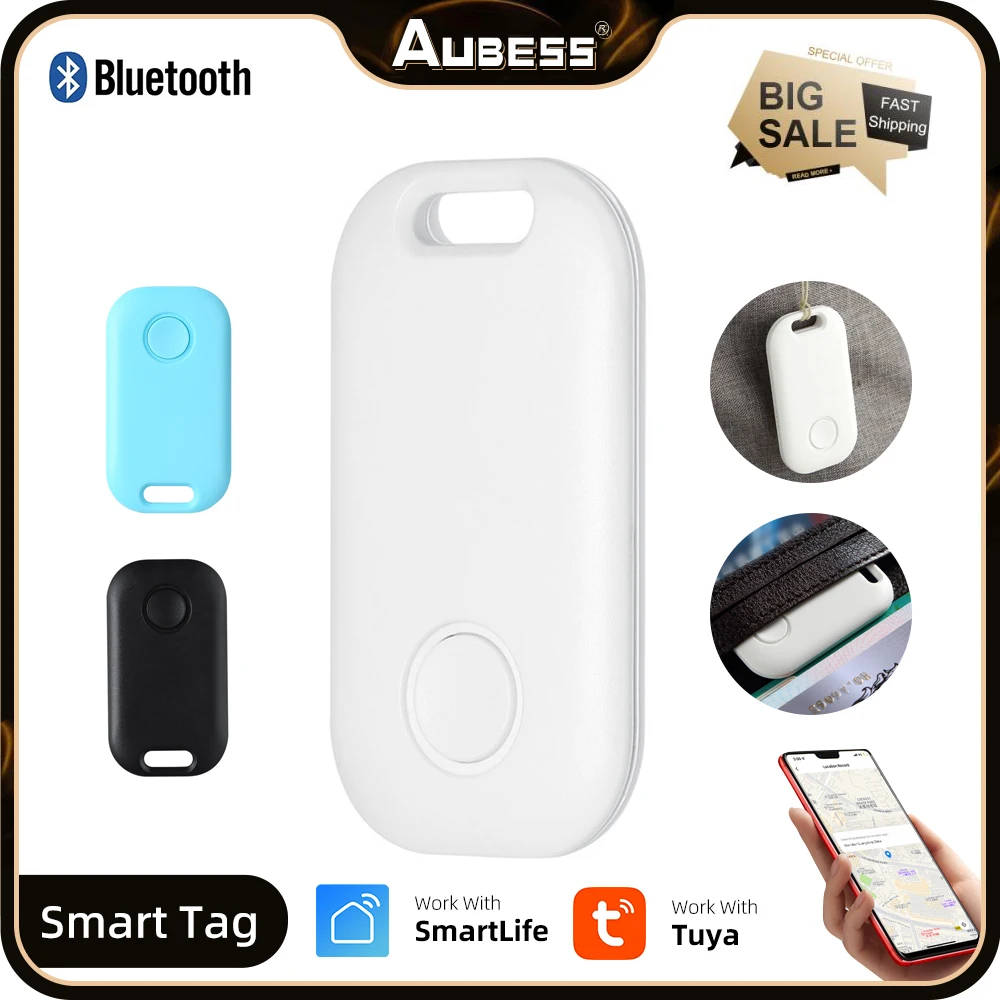Tuya Mini GPS Tracker Smart Wireless Anti Lost Keychain Alarm Location Tracker Tag 2-Way Search Key Finder Smart Life Products Tuya Mini GPS Tracker Smart Wireless Anti Lost Keychain Alarm Location Tracker Tag 2-Way Search Key Finder Smart Life Products