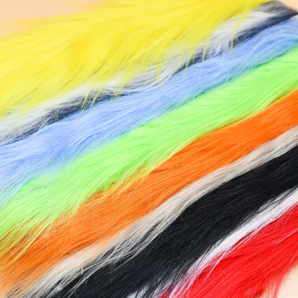 Vibrant 9-Color Synthetic Long Hair Craft Fur