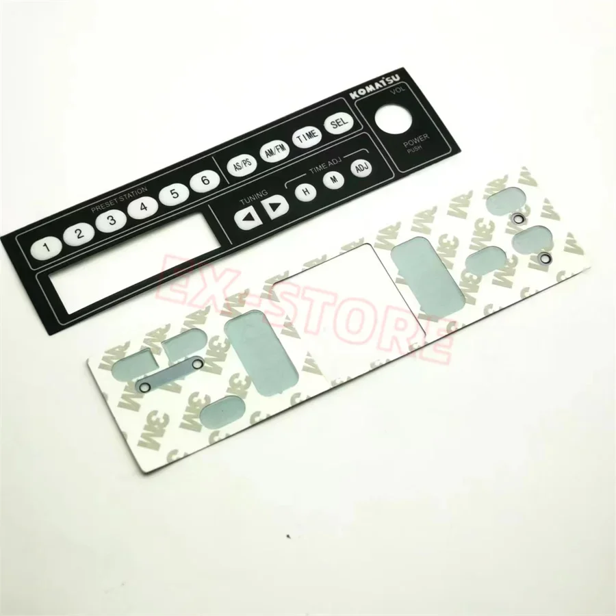 Tuner AIR CONDITIONER PANEL sticker for komatsu PC130-7 PC200-7 PC300-7 PC350-7 PC360-7 PC450-7
