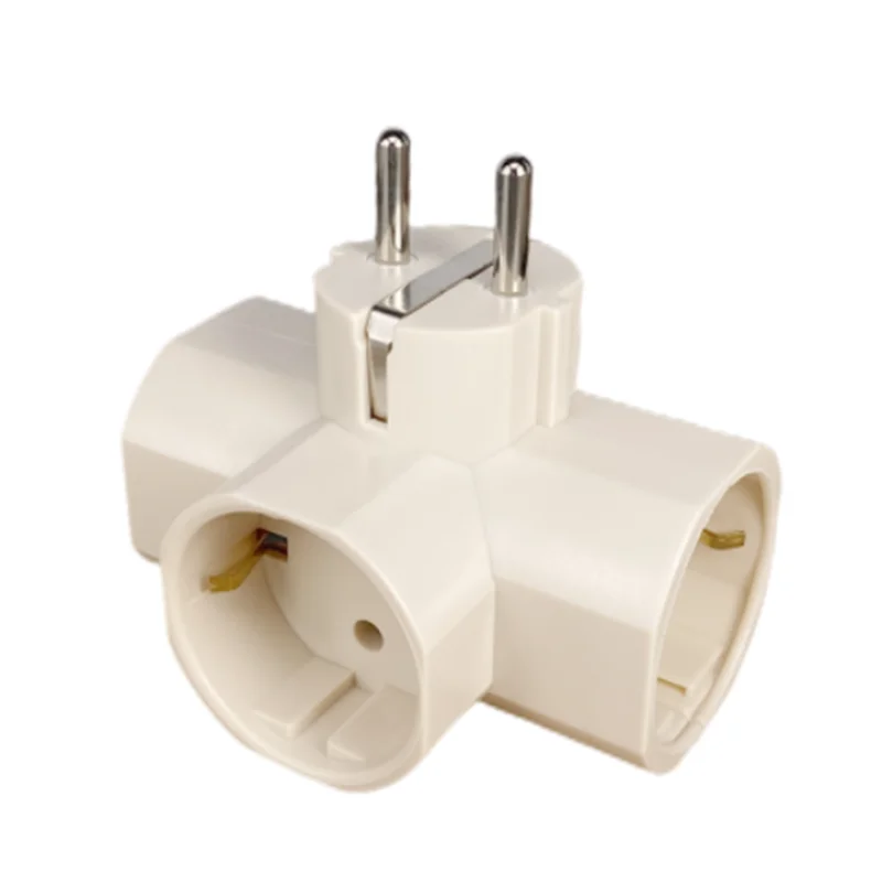 Enchufe conversión de tipo europeo de 1 a vías, adaptador de corriente estándar de la UE, enchufes de viaje de 16A, CA 250V| | - AliExpress