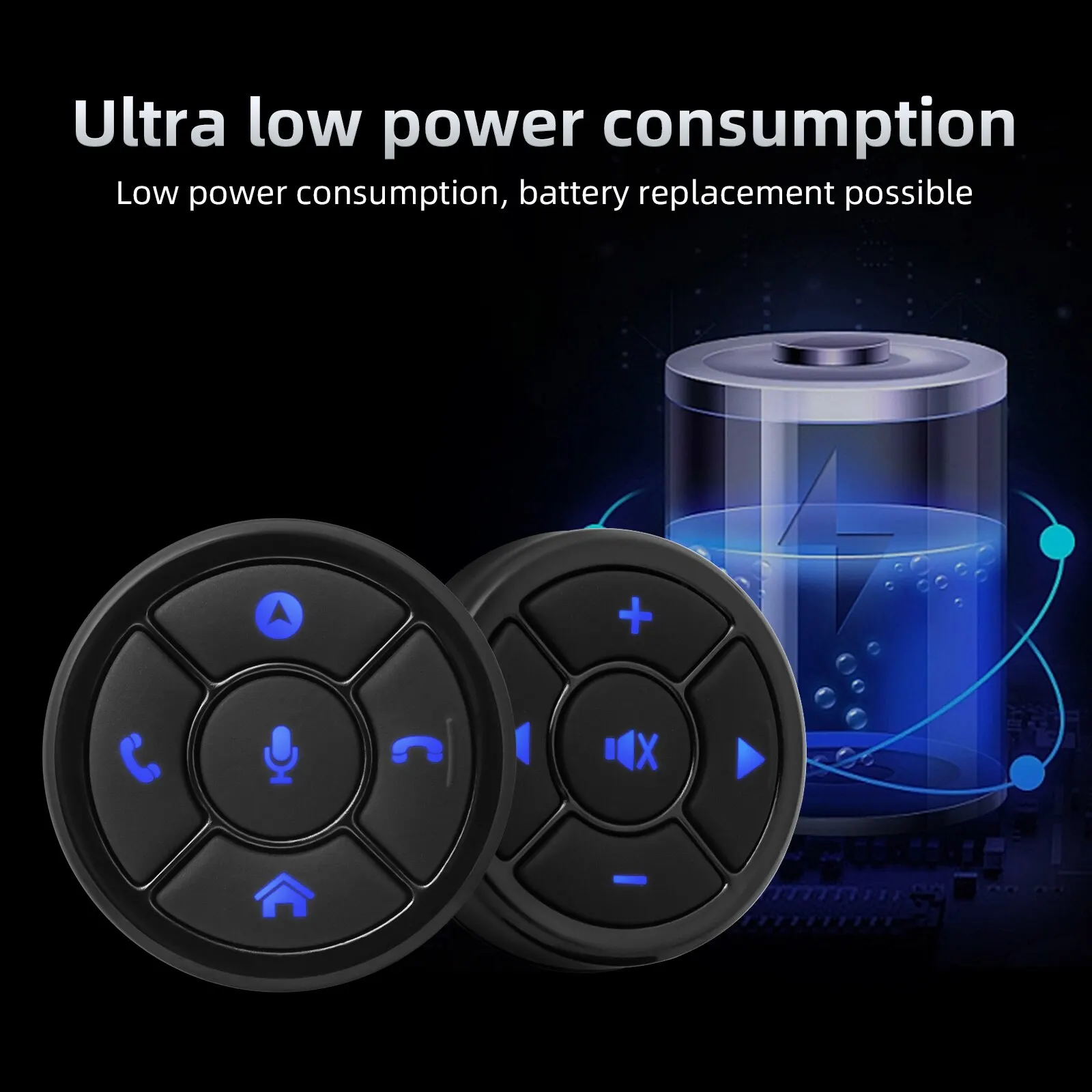 Steering Wheel Remote Control Wireless Control Button 10 Key for Car Radio DVD GPS Multimedia Navigation Head Unit
