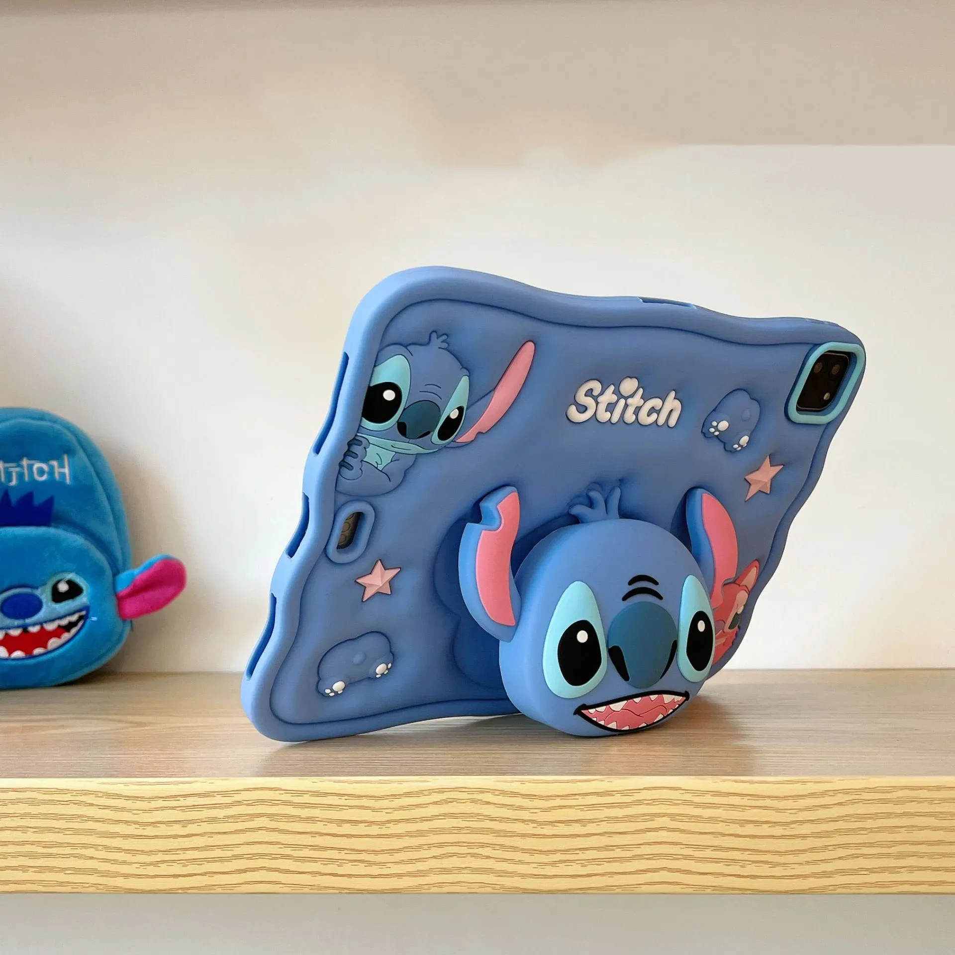 Desenhos Animados Stitch Silicone Handle Stand Capa Ipad Air Capa Ipad Pro 10.5 Mini 10.2 Polegada 2023 2023 9.7 Funda Case