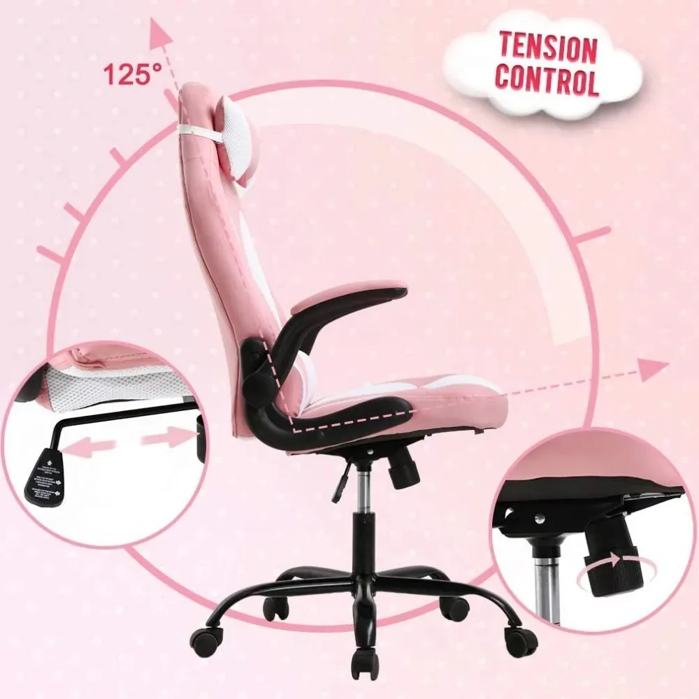 Office Chair  Racing Executive PU Leather Ergonomic Massage Computer Chair with Lumbar Support Headrest 5