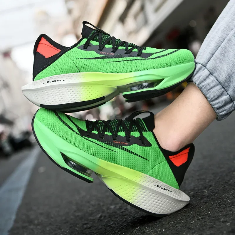 High quality casual sport shoe for men new 2023 size 44 45 comfortable outdoor running tennis sneakers Air cushion shoe - white