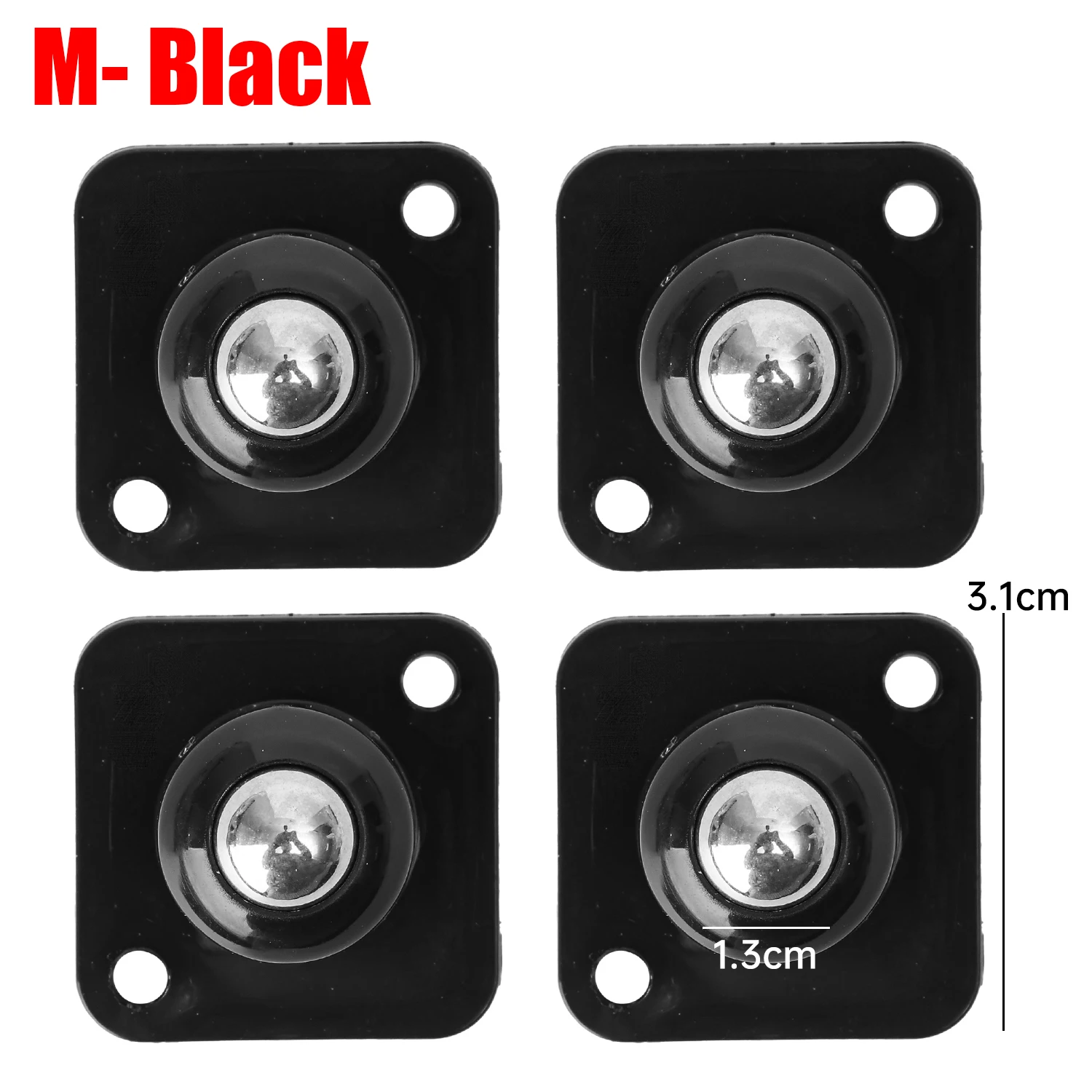 Self-Adhesive 360° Rotating Swivel Caster Wheels for Furniture and Cabinets