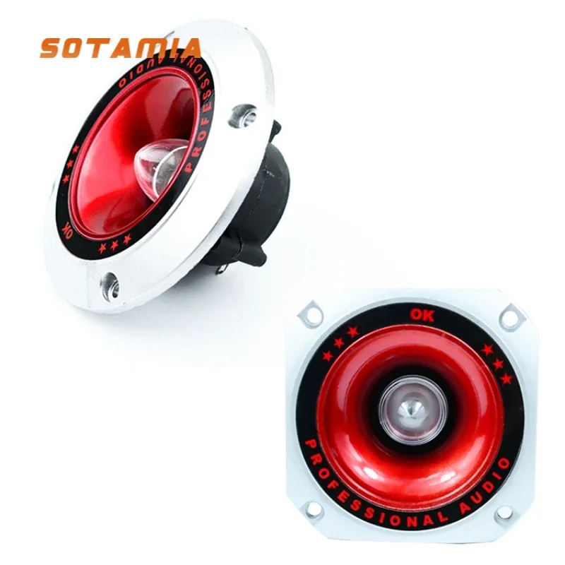 Sotamia 2 Pz 4 Pollici Tweeter Audio Audio Piezoelettrico Altoparlante Fai Da Te Corno 20W Buzzer Treble Ceramica Piezo Driver Altoparlante Da Palco