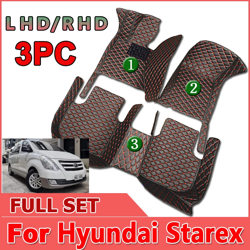 

Car Floor Mat For Hyundai Starex H-1 TQ 2008~2017 Anti-dirty Pad Car Acessories Full Set Mud Car Trunk Floor Mat Car Accessories