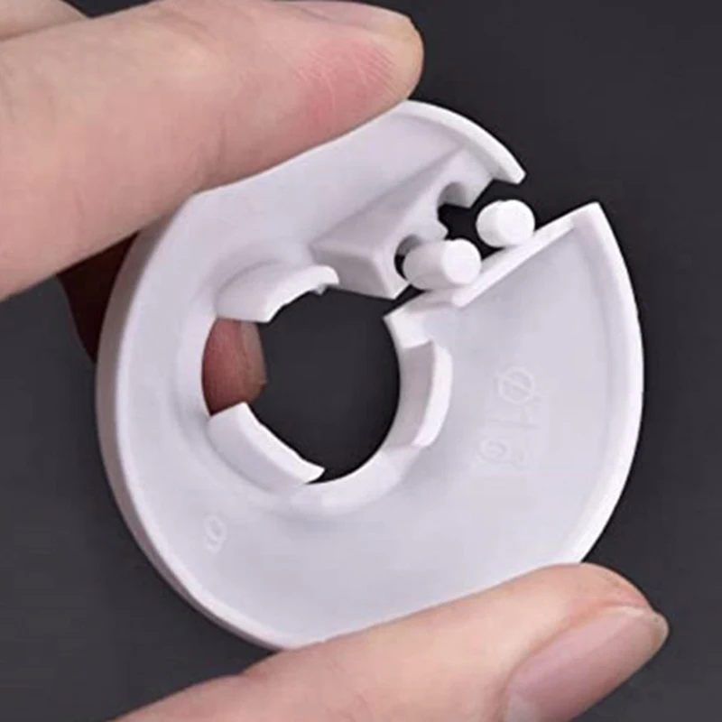 Radiator Pipe Collars 5Pcs 13/17/21/26/33/35/41mm Wall Duct Shower Faucet Angle Valve Pipe Plug Decoration Cover Snap-on Plate game console case