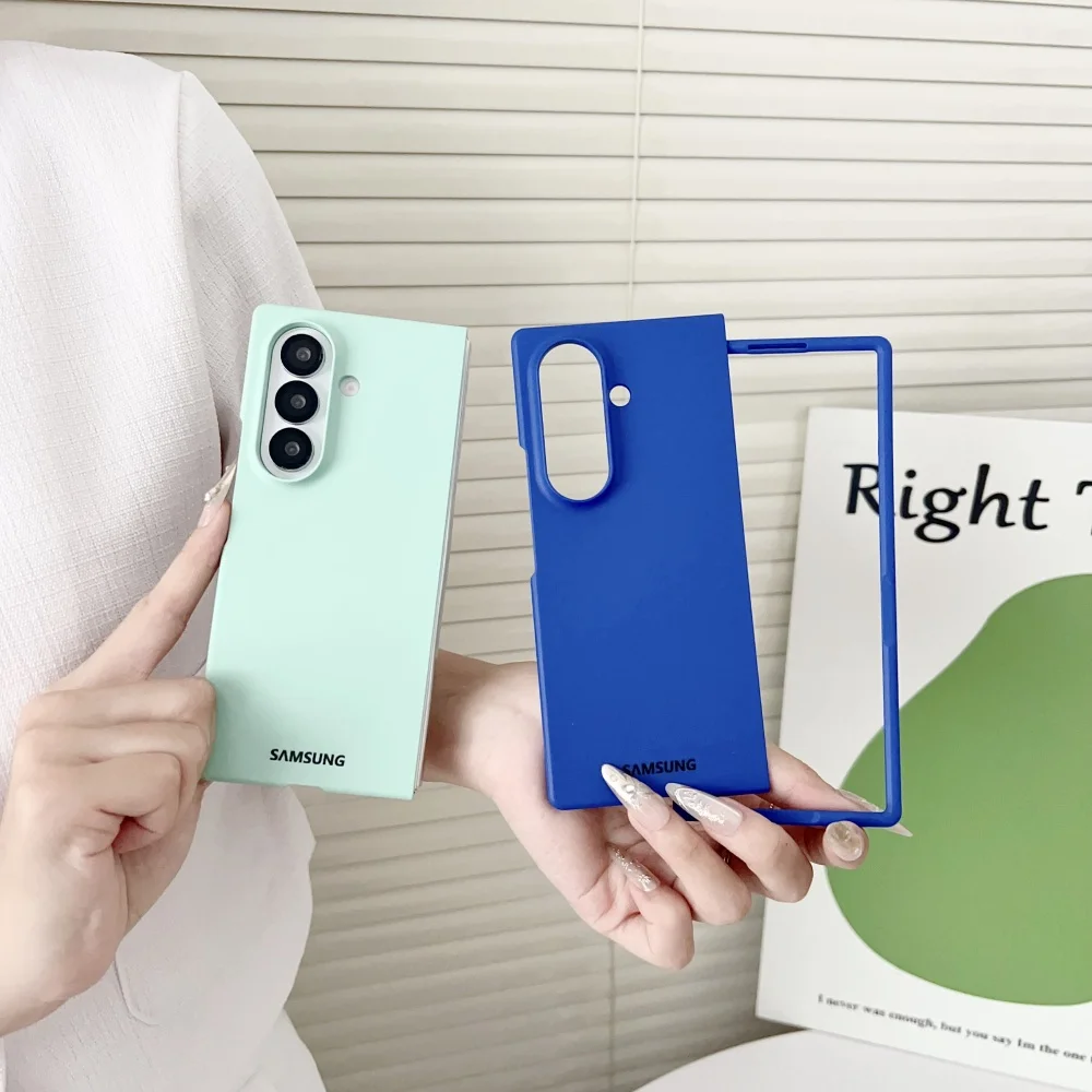 Luxury Ultra-Thin Skin Feel Shockproof Foldable Phone Case - Candy Color Anti-Drop Bumper Cover