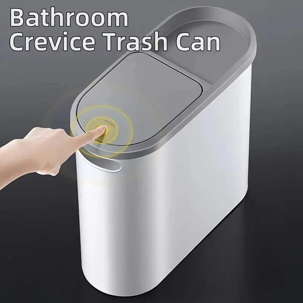 Compact Plastic Trash Can 2