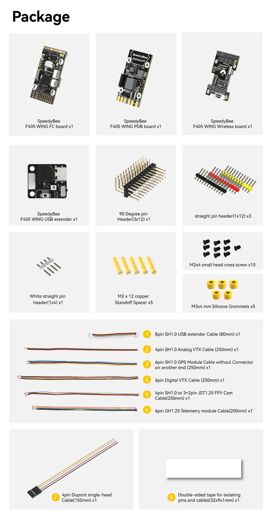 SpeedyBee F405 Asa Aplicação Flight Control Board