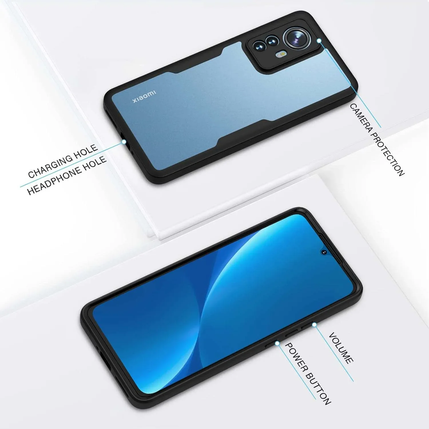 360 Full Shockproof Transparent Silicone Case