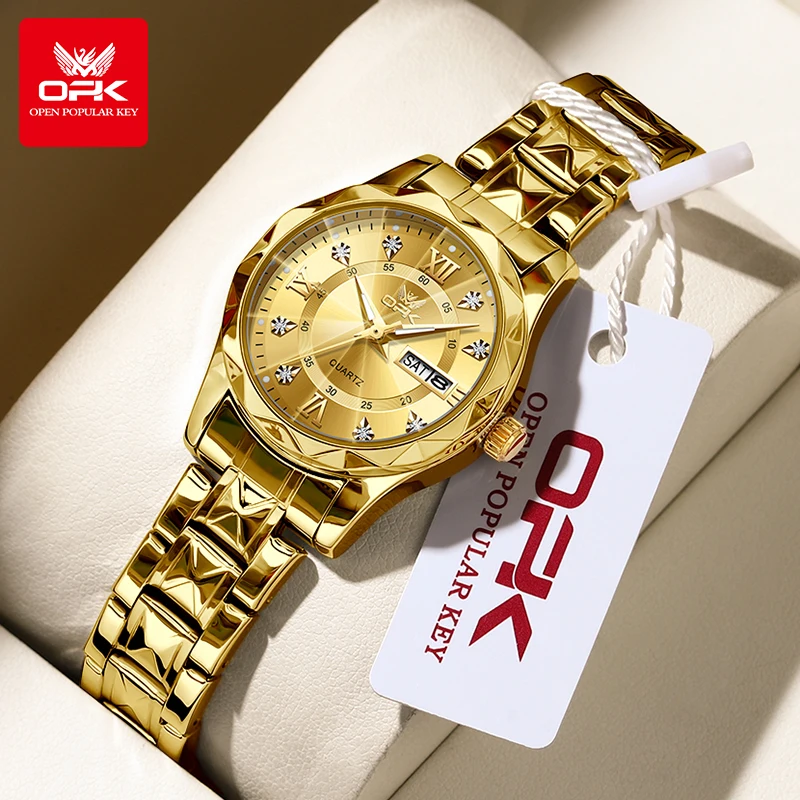 Elegant Women's Quartz Watch - Stylish Luminous Design, Waterproof with Day-Date Feature, Perfect Gift in a Beautiful Box
