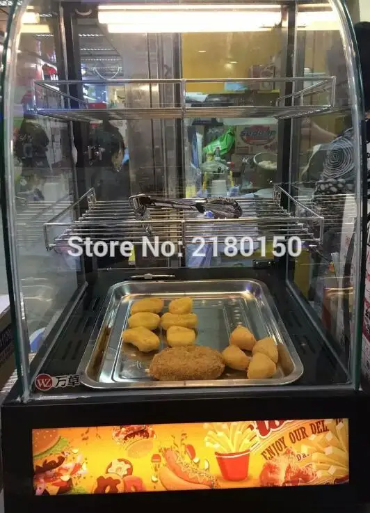 Food Heat Preservation Cabinet Commercial Food Warmer Cooked And Pastries Long Lasting Heat Preservation Showcase