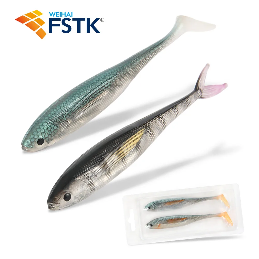 Esca Big Bite Baits 3" Shad Paddle Tail - 50 Pezzi Per Umbrella Rig - Nuoto Realistico