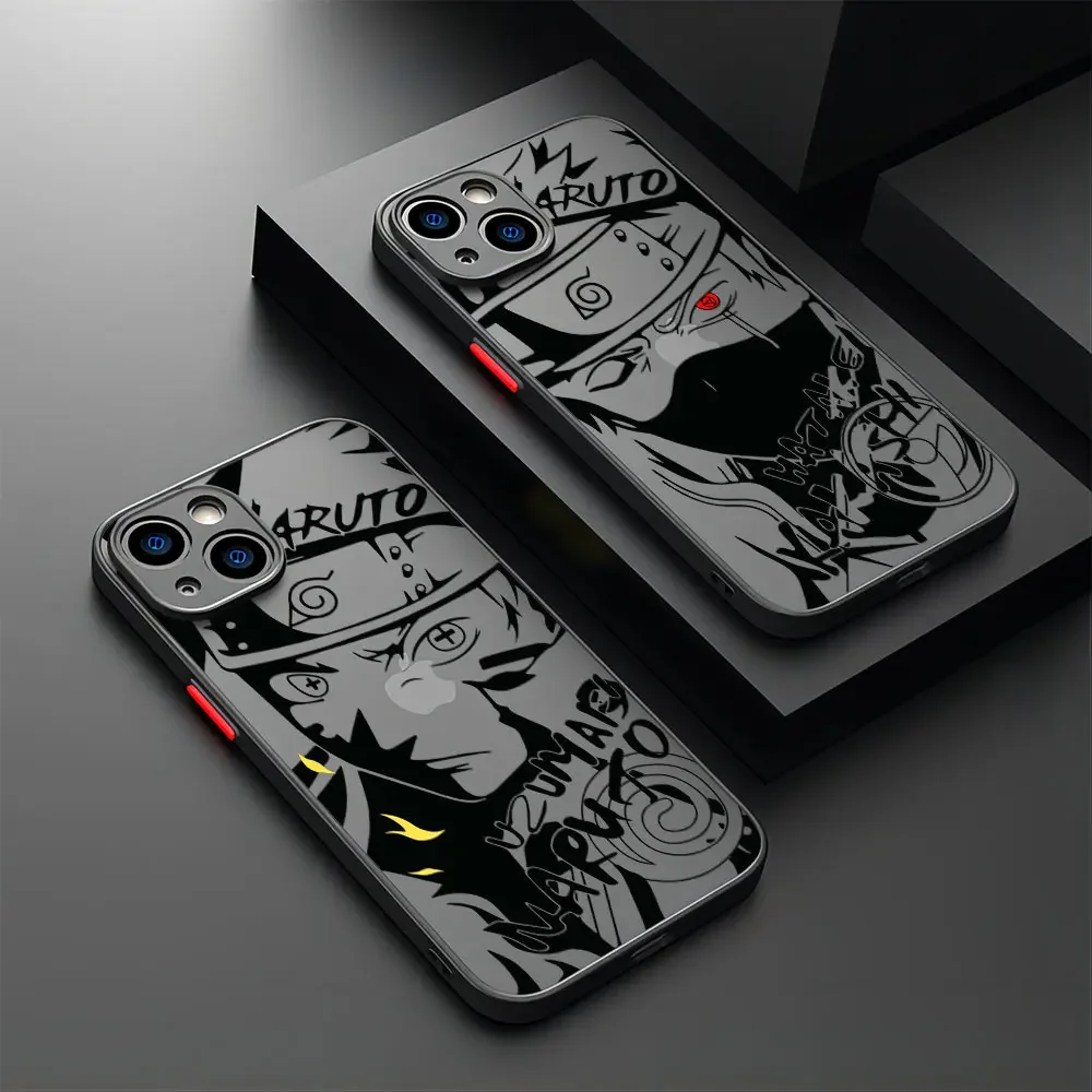 Anime Hatake Kakashi Narutoes Matte Transparent Phone Case