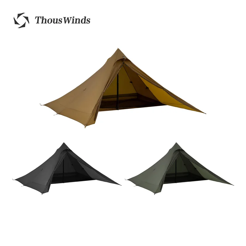 【超軽量】ThousWinds /カプリコーンダブルピラミッドテント（ブラック） TWセール】ThousWindsカプリコーンダブルピラミッドテント