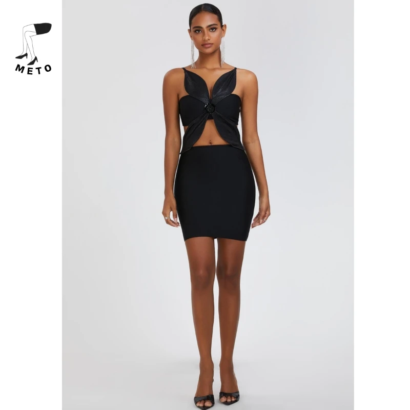 

Black Solid Hollow Out Sexy Mini Bandage Dresses Women Sleeveless High Waist Backless Club Evening Party Bodycon Dress Fashion