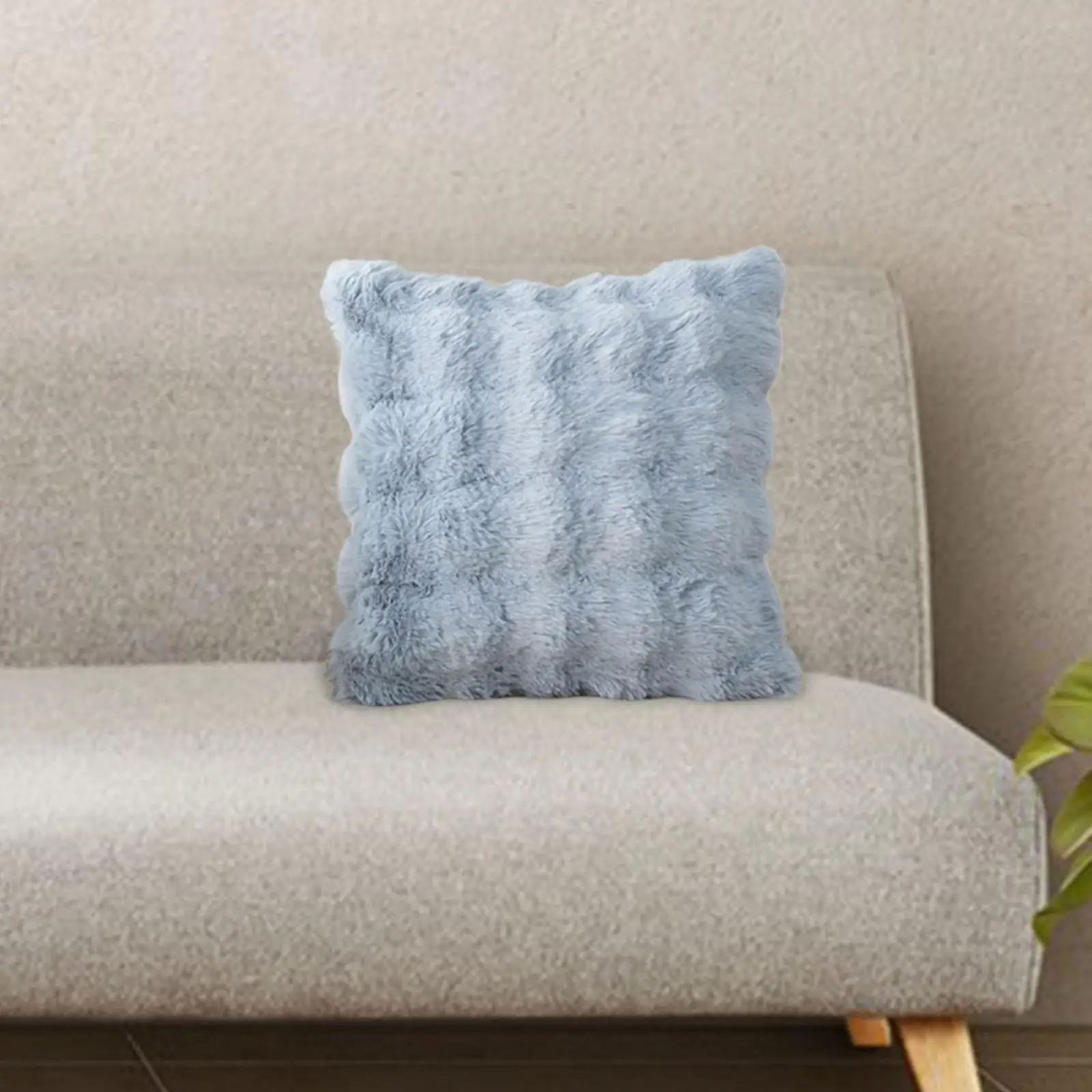Plush Pillow Cover Pillowslip Bedding Soft Multifunctional 43x43cm Throw Pillow Cover Cushion Case for Chair Sofa Bedroom Car