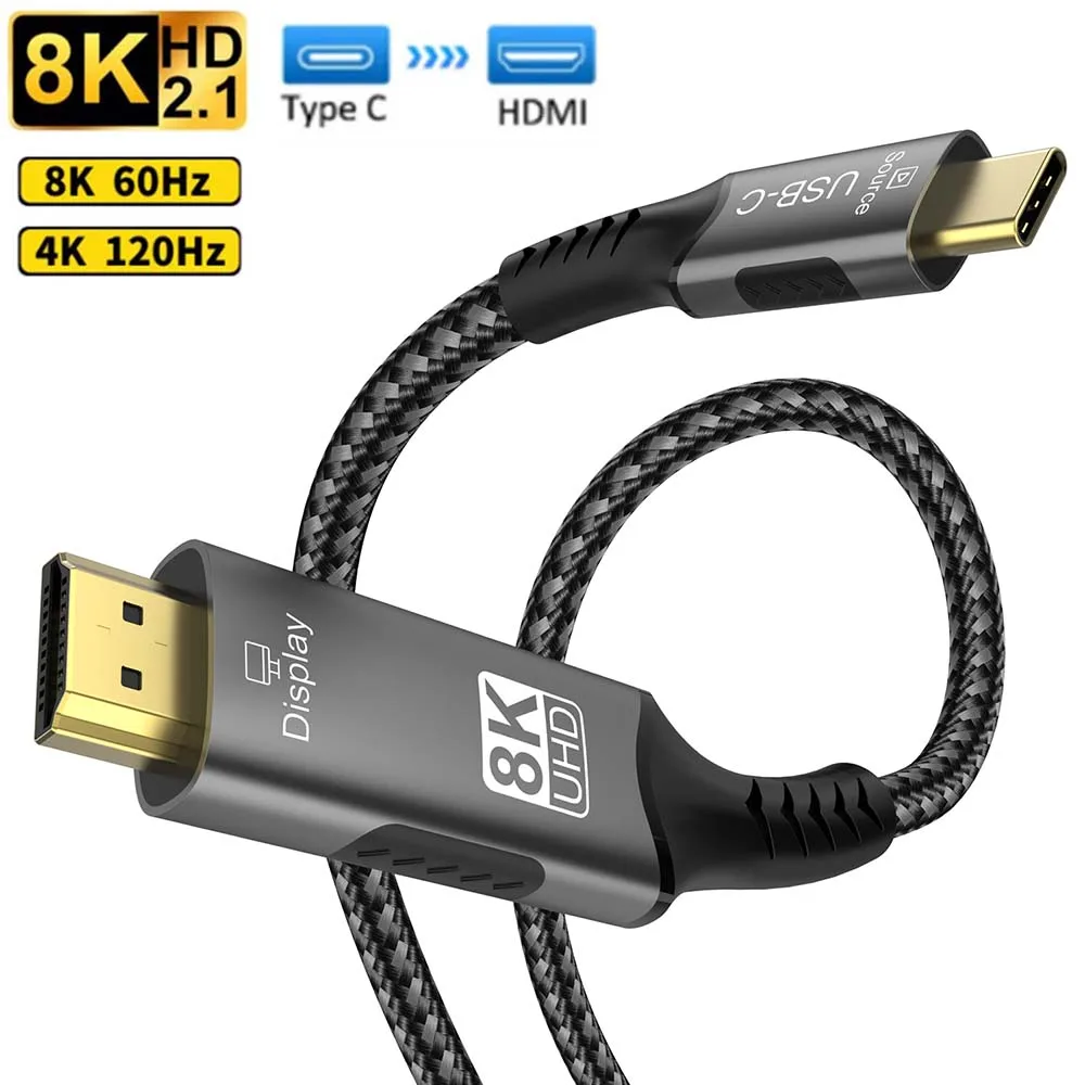 4k 60hz Cable Usb C Hdmi Huawei USB C To HDMI-Compatible 8K@60Hz