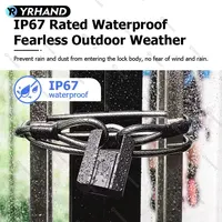 IP67 TTLock Bluetooth APP Smart Padlock Fingerprint Lock Keyless Mini Bag with Aleax Google Home Electronic Door Lock - Image 6