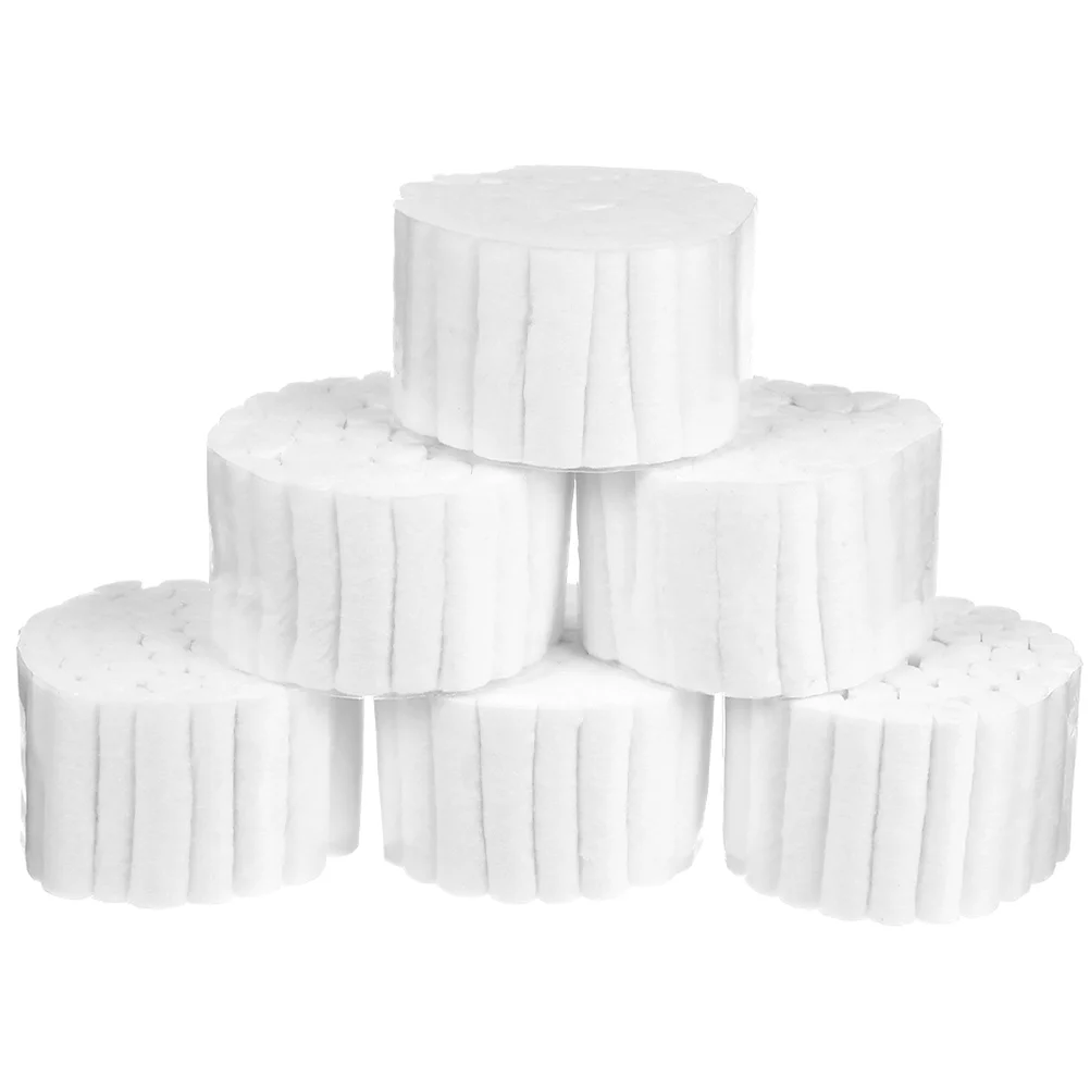 

400 Pcs Cleaning Supplies Rolled Gauze Cotton Nose Nasal Plug Saliva Absorbent White Accessory