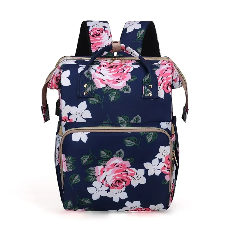 New Mummy Maternity Bag For Baby Fashion Large Capacity Printed Mommy Bag Multifunction Diaper Bags For Mom Activity Diaper Bags 4