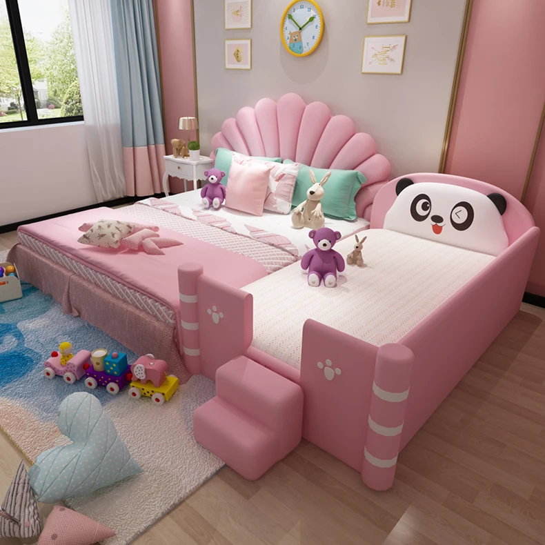 سرير بنات وردي