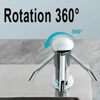 Upgraded Kitchen Sink Soap Dispenser Extended Tube Pump Dispenser Sink Countertop installation for Detergent and Hand Sanitizer 2