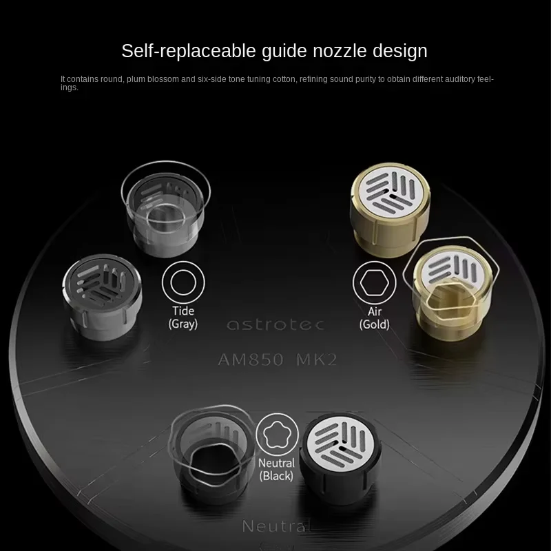 Astrotec AM850 MK2 Noise Canceling Earphone Wired Hifi  Monitor Stereo Headset Metal Headphones Detachable Cable 6