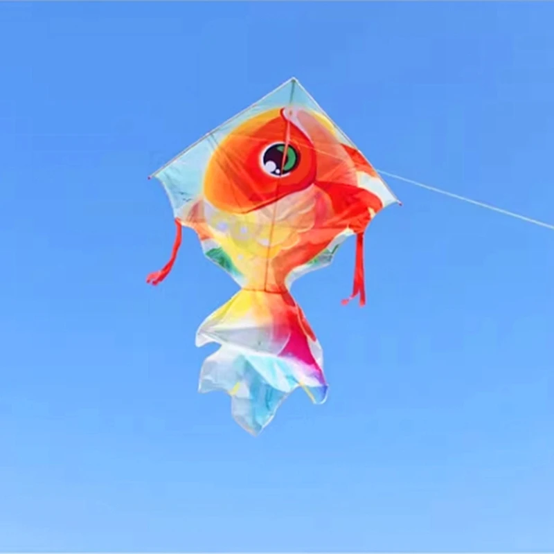 Free Shipping 200cm fish kites flying toys for children kites wheel ripstop nylon fabric kite dragon tissu drachenfliegen flies 4