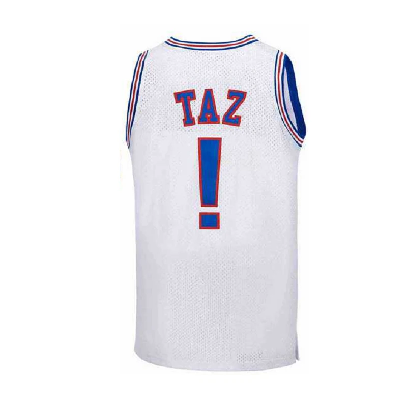 Basketball jerseys 1 Bugs 10 LOLA ! TAZ 23 SPACE JAM jersey Sewing embroidery High Quality Outdoor sportswear White Blcak