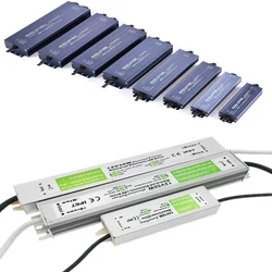 Waterproof Outdoor LED Power Transformer, AC to DC Conversion, 12V/24V, 12W - 500W Capacity, IP67 Rated - DC 12V