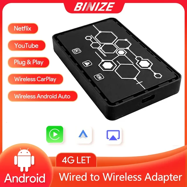 Wireless Carplay Adapter Wireless Android Auto For Car With Original Wired  Carplay Plug ＆ Play