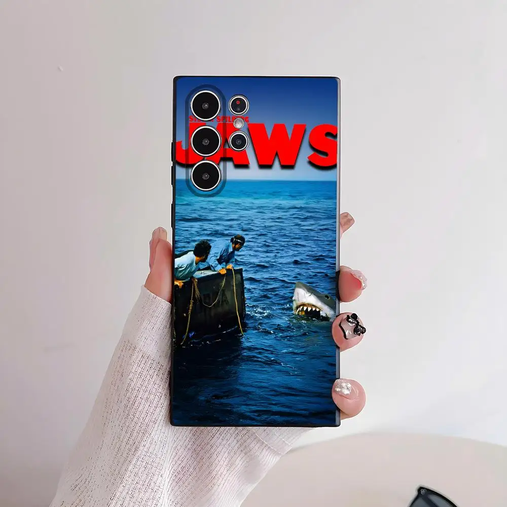 Classic Horror Movie Jaws Frosted Full Cover Soft Phone Case