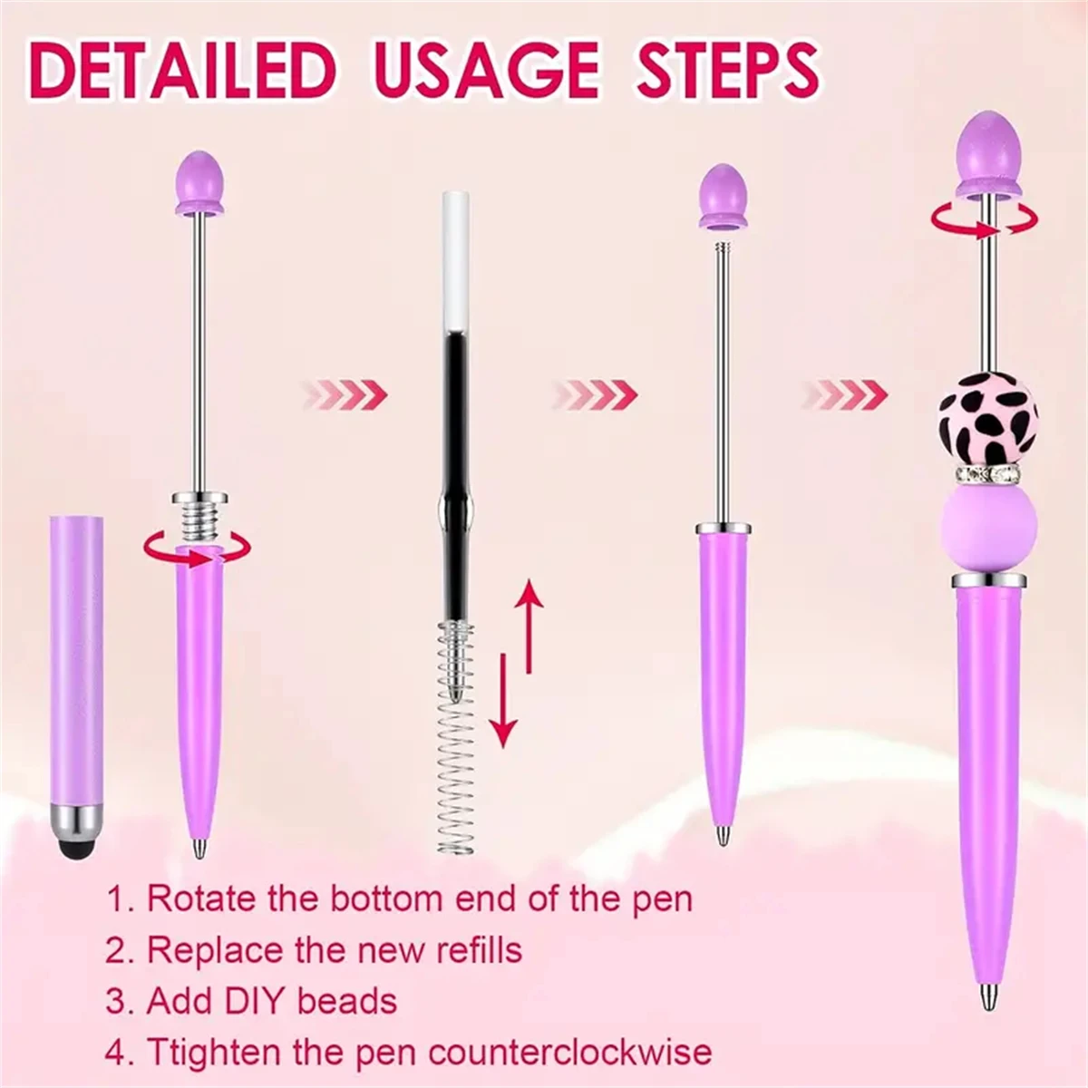 10PCS/20PCS 밝은/그라디언트/Morandi 색상 지정 스타일 시리즈 DIY 페르시 고무 터치 브러시 스크린 볼펜 세트