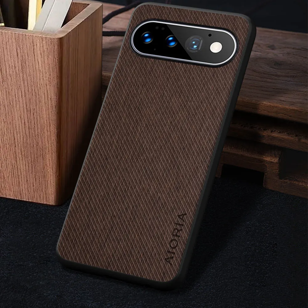 Luxury Vintage Cloth Pattern Leather Skin Phone Case Cover