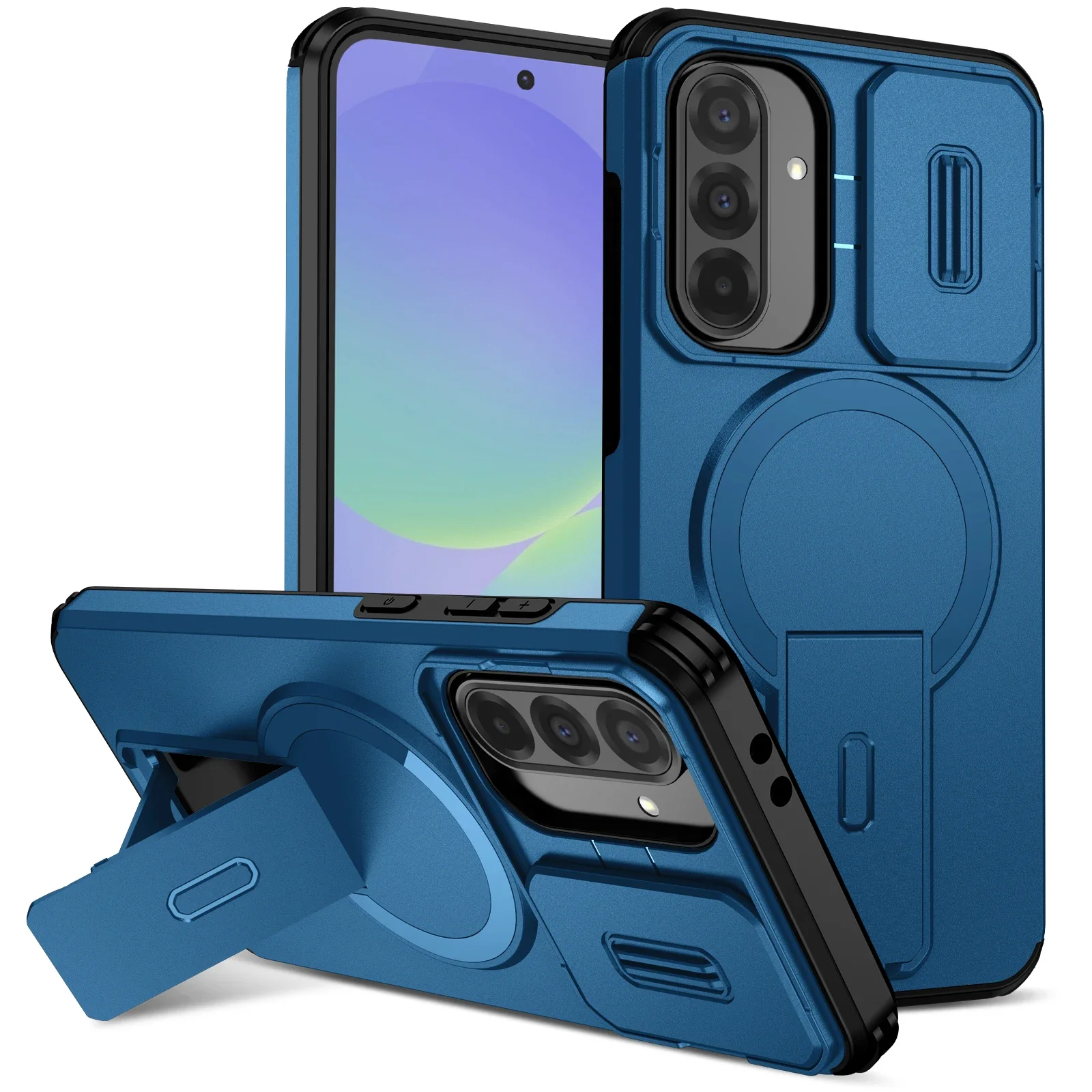 Dual Layer Protective Magnetic Case with MagSafe Compatibility