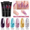 Beginner Manicure sets With Top/Baset Coat For Complete Gel Acrylic Nail Semi-permanent varnish Polish Polish Kit UV LED Lamp 4