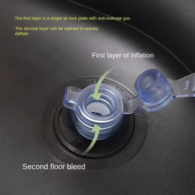 Lazy Inflatable Sofa Outdoor Chair Foldable Lounge Chair Set Footrest PVC Air Cushion Sofa Living Room Furniture Household Items - Image 5