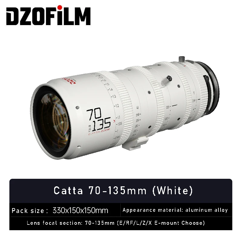 Фото DZOFilm Catta 70-135 мм T2.9 E-Mount Cine Zoom объектив фотографа объектив для съемки пленки черный и белый №3