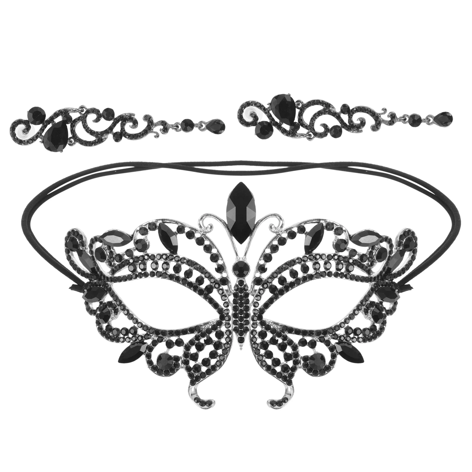 

Mask Masquerade Women Masks Earrings Vintage Theater with Eye Halloween for Adults