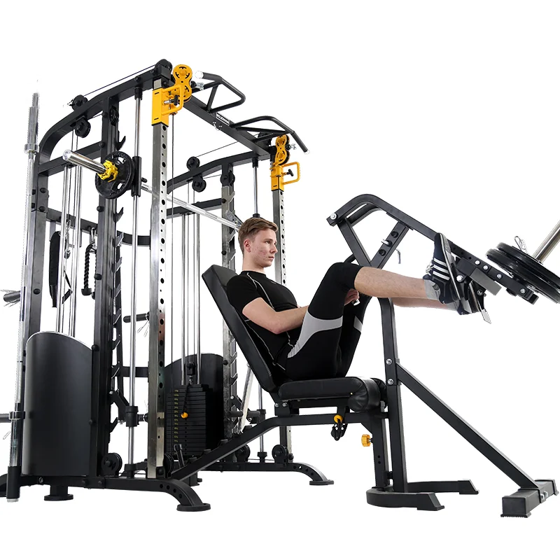 Squat Rack Squat Rack Power Gym Attrezzature Per Il Fitness Trainer Multifunzionale Smith Machine Body Strength Attrezzature Per Il Fitness
