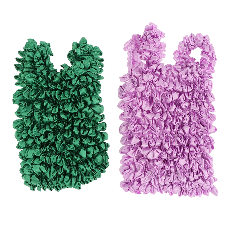 휴대용 장바구니 확장 접이식 유연한 신축성 미니 가방, 대용량 버블 탄성 휴대용 쇼핑 핸드백 토트 플리츠 백, 1PC 휴대용 장바구니 확장 접이식 유연한 신축성 미니 가방, 대용량 버블 탄성 휴대용 쇼핑 핸드백 토트 플리츠 백, 1PC