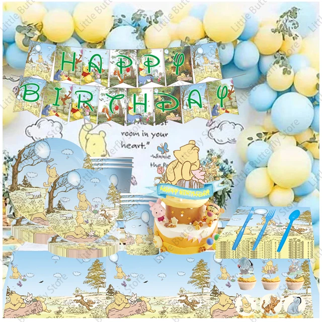 Winnie Pooh Birthday Decorations  Winnie Pooh Cake Decoration - 1pcs  Disney Birthday - Aliexpress