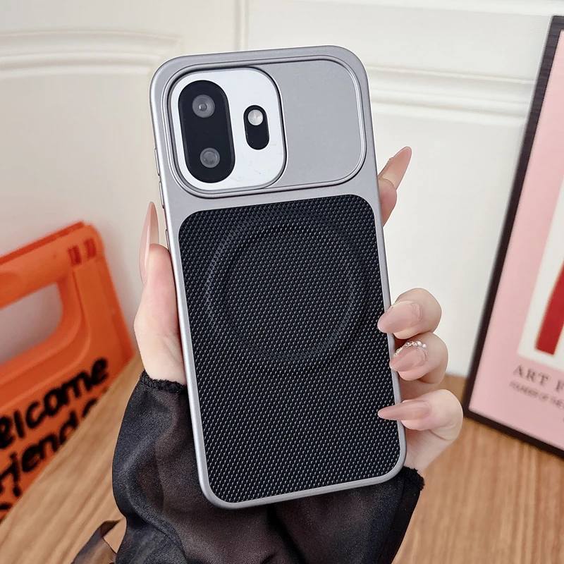 Magnetic Triangle Pattern PU Leather Ultra-Thin Protective Case