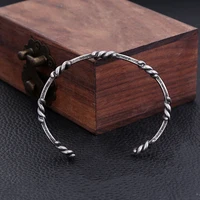 Fashion Retro Viking Twisted Thorn Bracelet Punk Simple Stainless Steel Open Bracelet Unique Creative Jewelry Gifts Wholesale 1