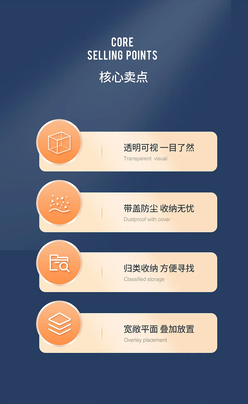 booka4Document storage box desktop office test paper storage certificate storage box transparent information