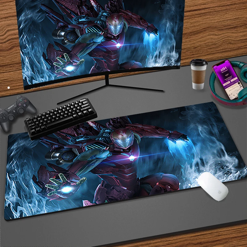 Extended Pad for Computer Mouse Gaming Mouse Pad Iron Man Cool Pc Accessories Anti-skid Laptop Mousepad Waterproof  HD Game Mats heated desk pad extra large mouse pad safe extended mouse mat quicking warming waterproof desk heating pad for laptop office